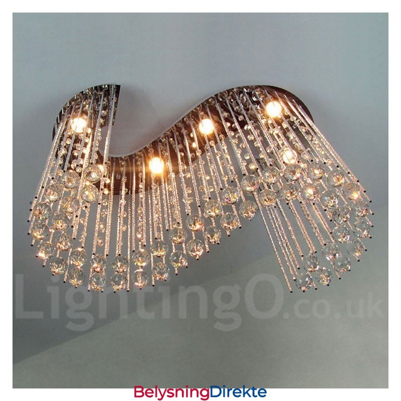 6 Lys Moderne Krystall Tak Anheng Lysekroner Innendørs Lamper Armaturer