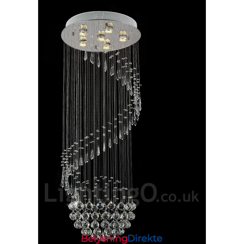 6 Lys Moderne Krystall Tak Anheng Lysekroner Innendørs Lamper Armaturer