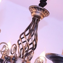 Retro Designere Stearinlysstil Andre Metalllysekrone