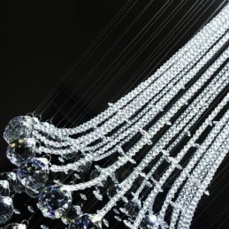 9 Lys Moderne Krystall Tak Anhengslampe Innendørs Lysekrone Belysning Lamper Armaturer