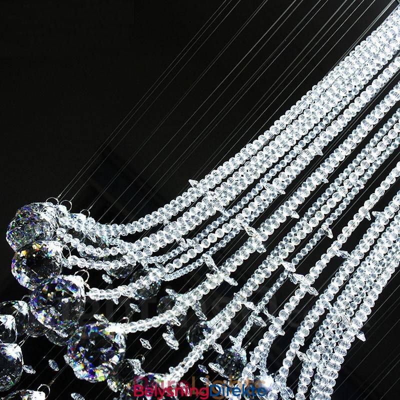 9 Lys Moderne Krystall Tak Anhengslampe Innendørs Lysekrone Belysning Lamper Armaturer