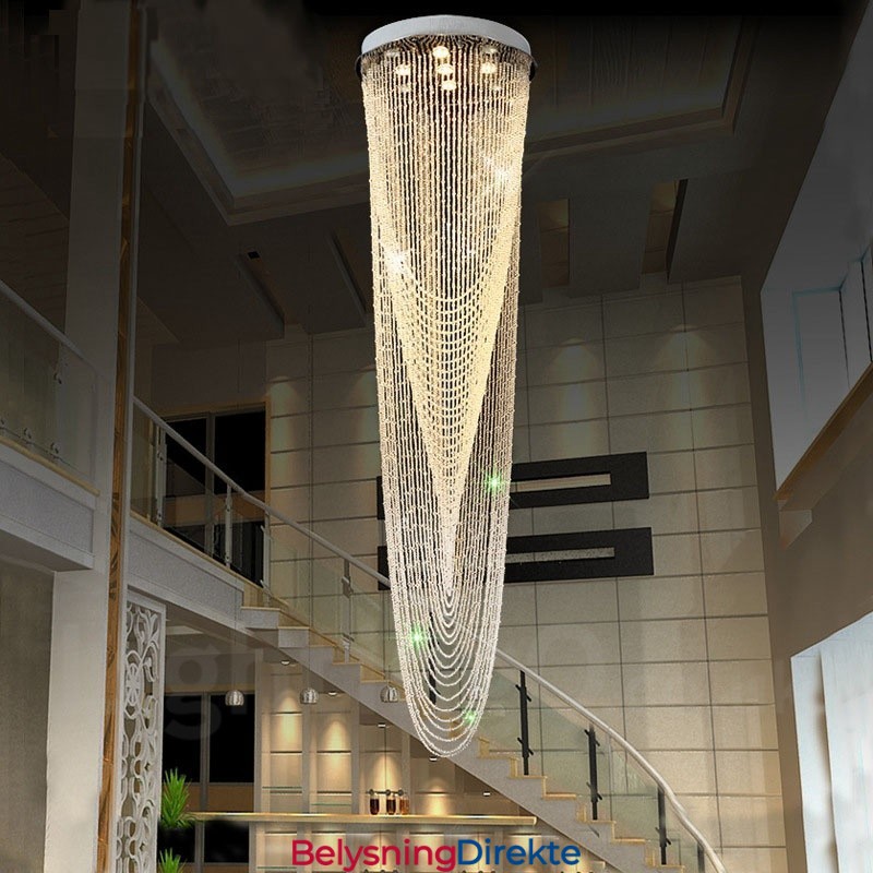 9 Lys Moderne Krystall Tak Anhengslampe Innendørs Lysekrone Belysning Lamper Armaturer