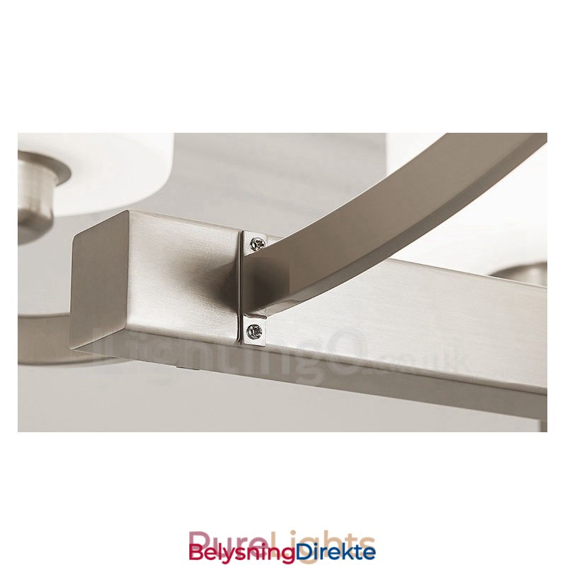 6 Lys Moderne Krom Anhengslampe Innendørs Lysekrone Hjem Hengende Belysning Lamper Armaturer Med Glassskjermer