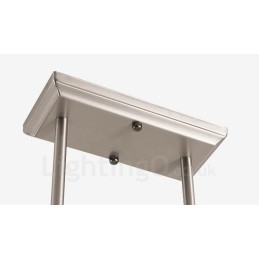 6 Lys Moderne Krom Anhengslampe Innendørs Lysekrone Hjem Hengende Belysning Lamper Armaturer Med Glassskjermer