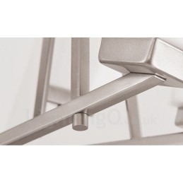 4 Lys Forkrommede Pendellamper Til Innendørs Bruk, Moderne Lysekrone, Hengende Belysning, Lamper Med Glassskjermer