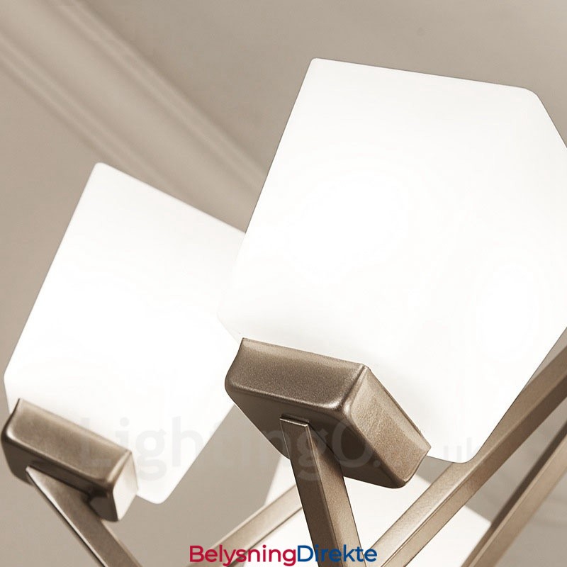 4 Lys Forkrommede Pendellamper Til Innendørs Bruk, Moderne Lysekrone, Hengende Belysning, Lamper Med Glassskjermer