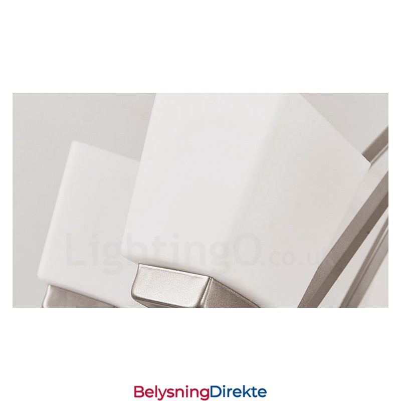 4 Lys Forkrommede Pendellamper Til Innendørs Bruk, Moderne Lysekrone, Hengende Belysning, Lamper Med Glassskjermer