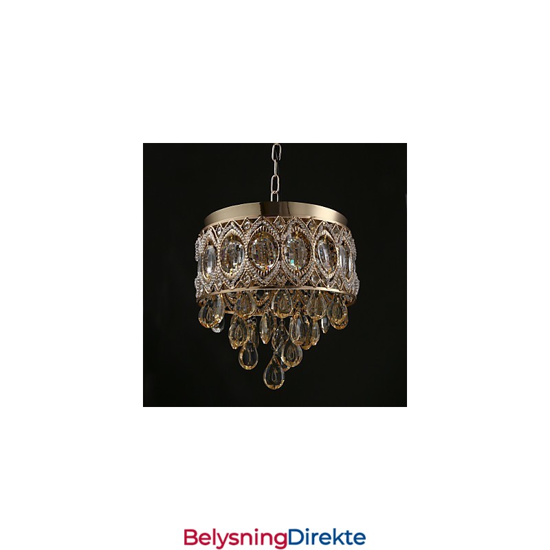 Gull Romantisk Champagne Krystalllysekrone