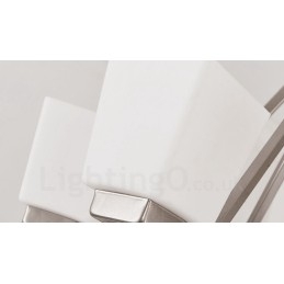 6 Lys Forkrommede Pendellamper Til Innendørs Bruk, Moderne Lysekrone, Hengende Belysning, Lamper Med Glassskjermer