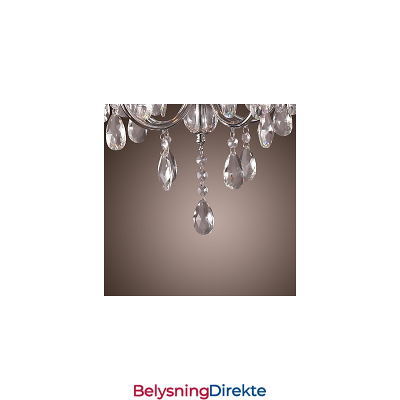 Tradisjonell Klassisk Krystallkrone I Metall