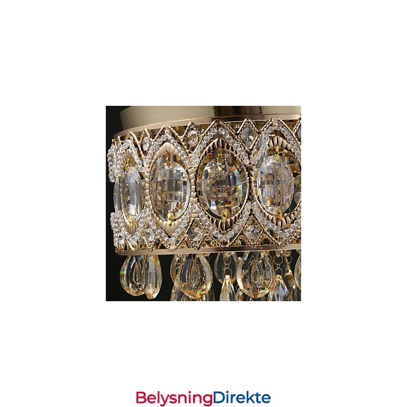 Gull Romantisk Champagne Krystalllysekrone