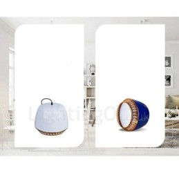 Moderne Og Samtids Pendellampe Med 1 Lys Med Svart, Hvit, Rød, Blå Skjerm