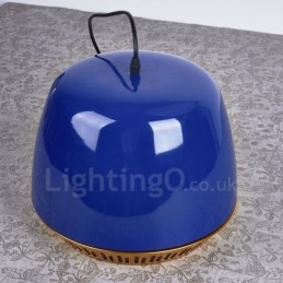 Moderne Og Samtids Pendellampe Med 1 Lys Med Svart, Hvit, Rød, Blå Skjerm