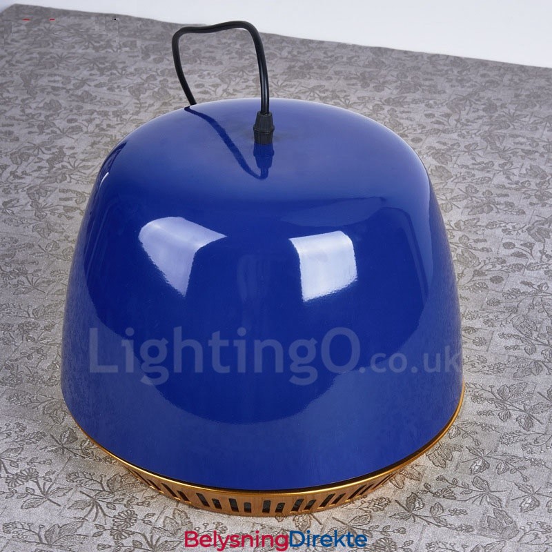 Moderne Og Samtids Pendellampe Med 1 Lys Med Svart, Hvit, Rød, Blå Skjerm