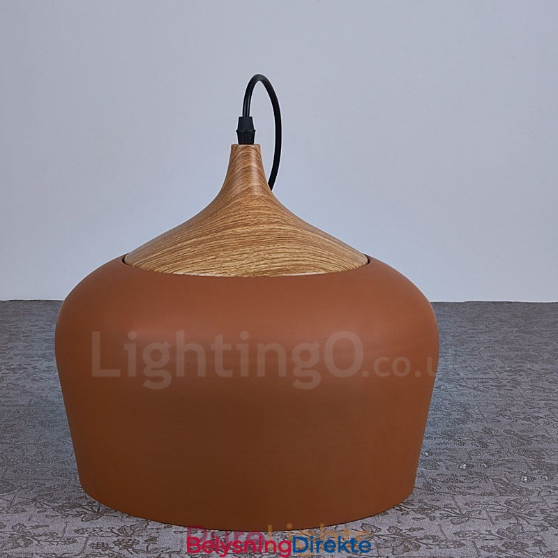 1 Lys Moderne Samtidskunst Pendellampe Med Hvit Rød Blå Skjerm