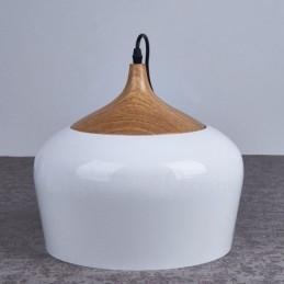 1 Lys Moderne Samtidskunst Pendellampe Med Hvit Rød Blå Skjerm