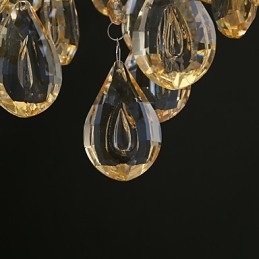 Gull Romantisk Champagne Krystalllysekrone