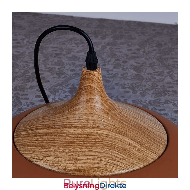 1 Lys Moderne Samtidskunst Pendellampe Med Hvit Rød Blå Skjerm