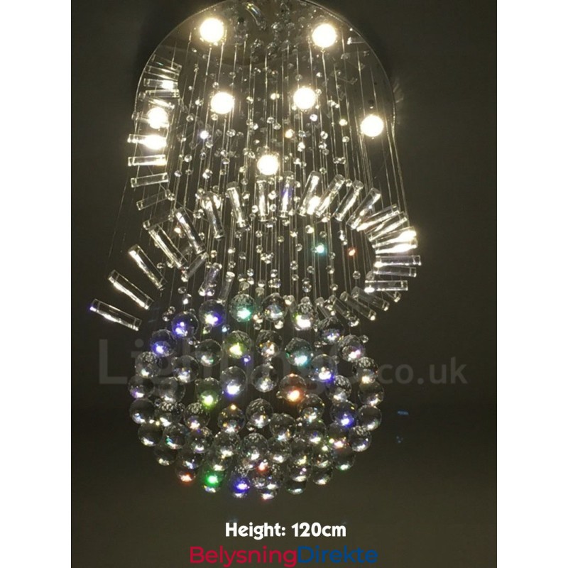 9 Lys Moderne K9 Krystall Tak Anhengslampe Innendørs Lysekrone Belysning Lamper Armaturer