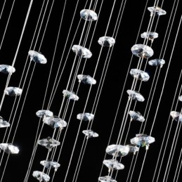 15 Lys Moderne K9 Krystall Takpendellampe Innendørs Lysekrone Belysning Lamper Armaturer