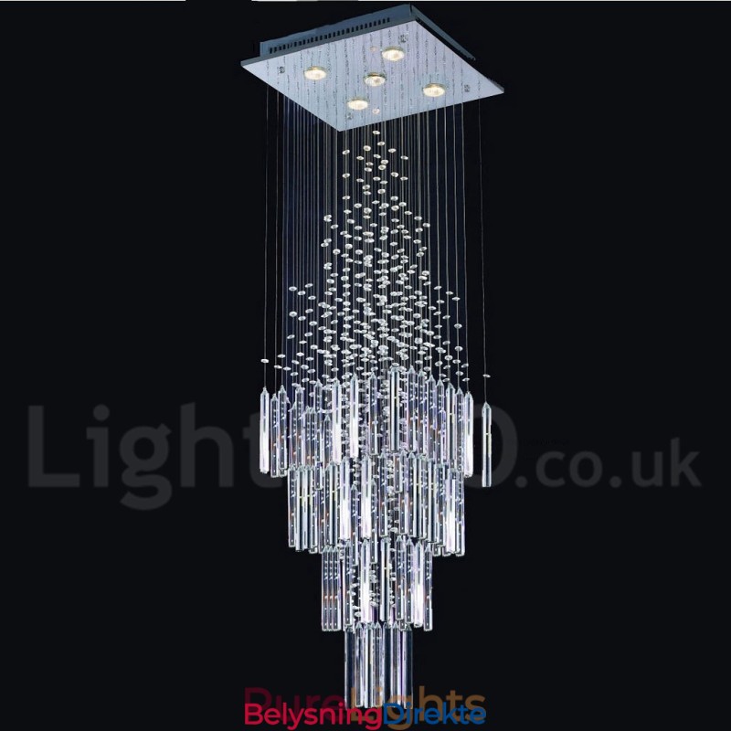 5 Lys Moderne K9 Krystall Tak Anheng Lys Innendørs Lysekrone Belysning Lamper Armaturer