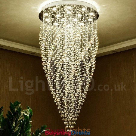 15 Lys Moderne K9 Krystall Takpendellampe Innendørs Lysekrone Belysning Lamper Armaturer