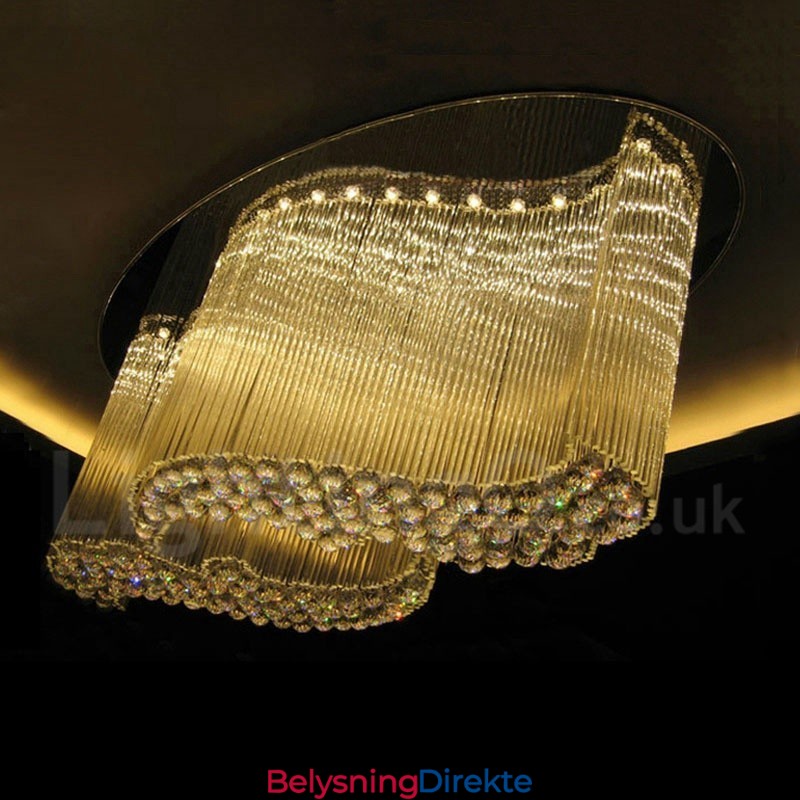 Moderne K9 Krystall Takpendellampe Innendørs Lysekrone Belysning Lamper Armaturer