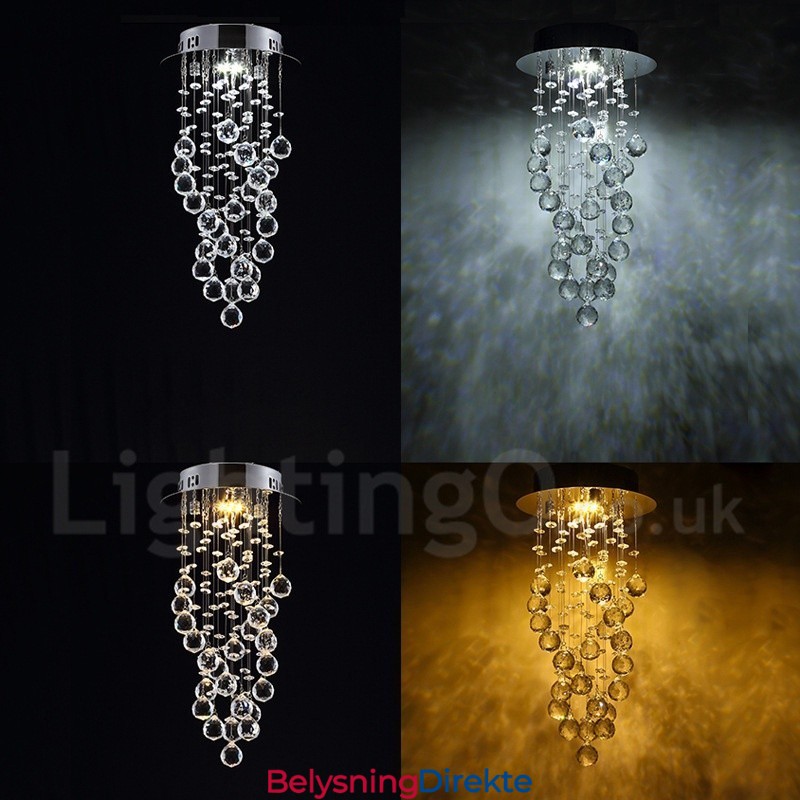 1 Lys Moderne K9 Krystall Takpendellampe Innendørs Lysekrone Belysning Lamper Armaturer