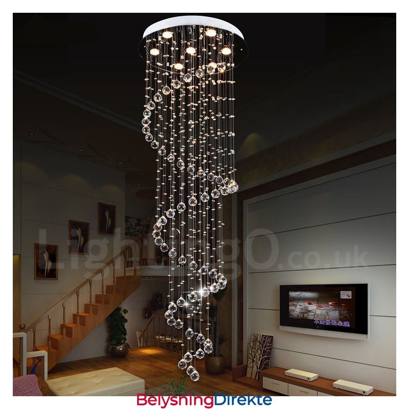7 Lys Moderne K9 Krystall Tak Anheng Lys Innendørs Lysekrone Belysning Lamper Armaturer