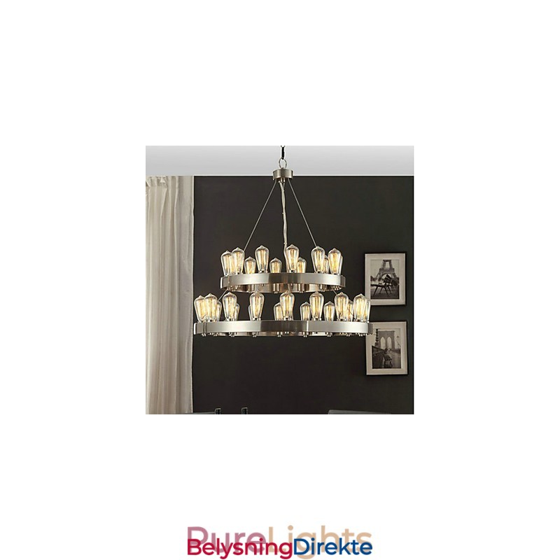 Vintage Mini-Stil Krommetalllysekrone