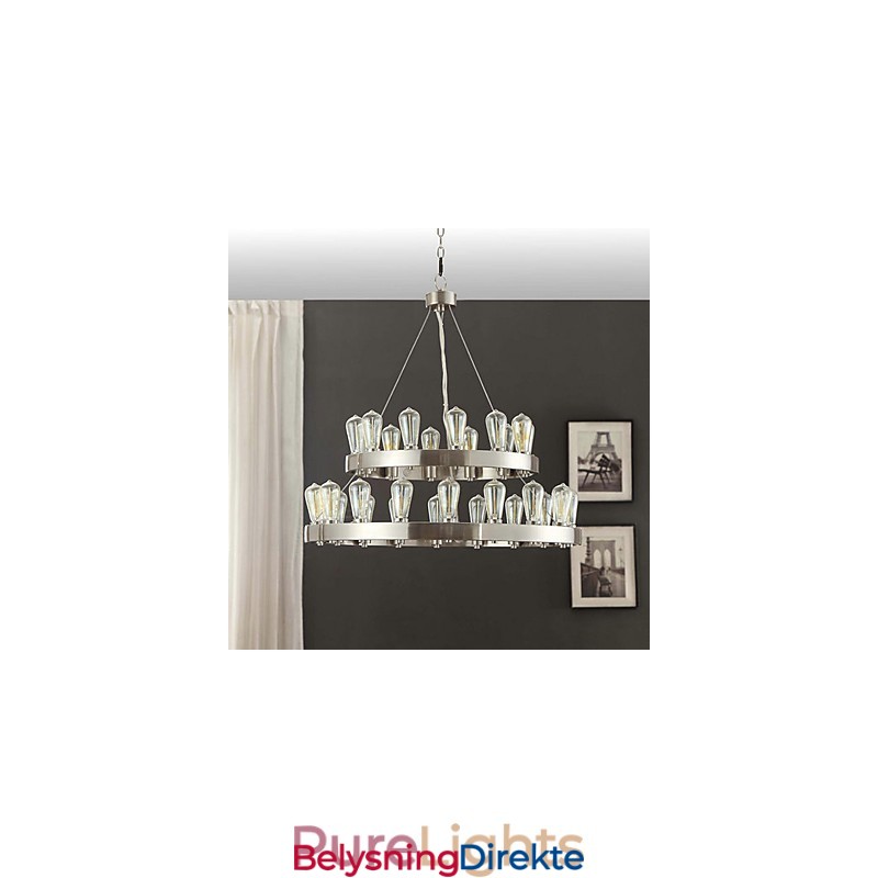 Vintage Mini-Stil Krommetalllysekrone