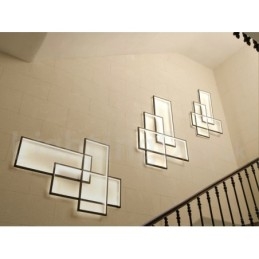 Moderne, Moderne Taklampe I Aluminium, Veggmontert Med Fjernkontrolldimmer For Stue, Soverom