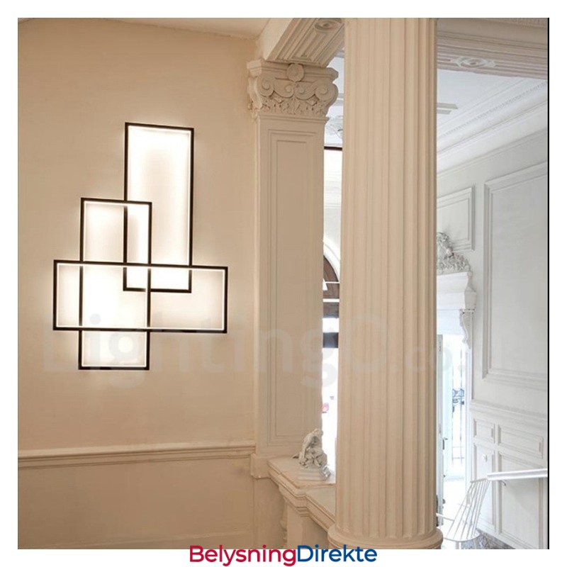 Moderne, Moderne Taklampe I Aluminium, Veggmontert Med Fjernkontrolldimmer For Stue, Soverom