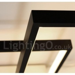 Moderne, Moderne Taklampe I Aluminium, Veggmontert Med Fjernkontrolldimmer For Stue, Soverom