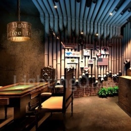 1 Lys Retro Vintage Pendellampe Kaféhus Pendellampe