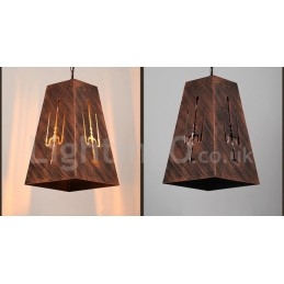 1 Lys Retro Vintage Pendellampe Kaféhus Pendellampe