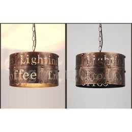 1 Lys Retro Vintage Pendellampe Kaféhus Pendellampe