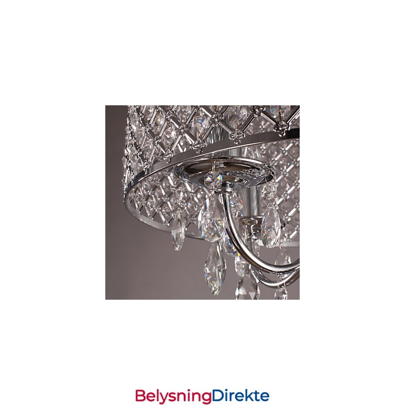 Tradisjonell Klassisk Krystallkrone I Metall