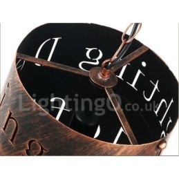 1 Lys Retro Vintage Pendellampe Kaféhus Pendellampe