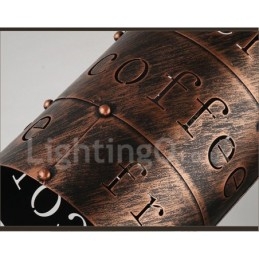 1 Lys Retro Vintage Pendellampe Kaféhus Pendellampe