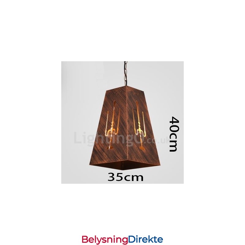 1 Lys Retro Vintage Pendellampe Kaféhus Pendellampe