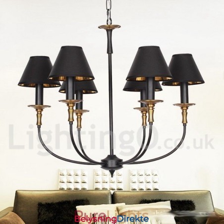 Rustikk Retro Moderne Lysekrone Med 6 Lys
