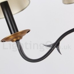 Rustikk Retro Lysekrone Med 6 Lys