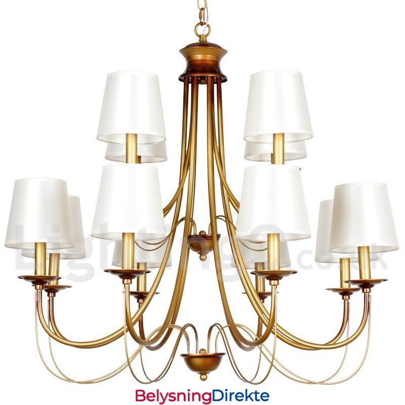 12-Lyss Rustikk Middelhavsstil Moderne Samtidslysekrone Med Stearinlys