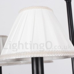 6 Lys Retro Rustikk Lysekrone I Stearinlysstil