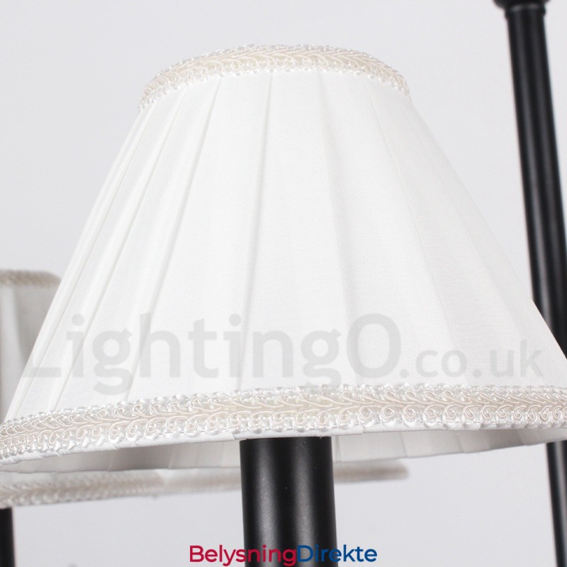 6 Lys Retro Rustikk Lysekrone I Stearinlysstil