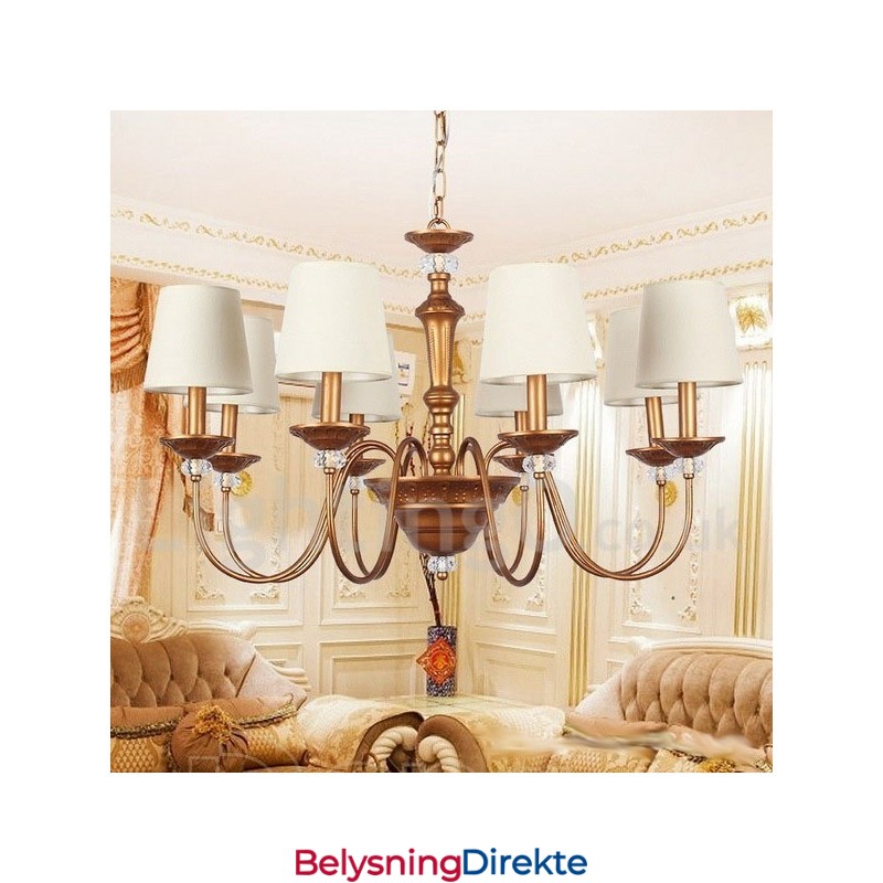 Retro Lysekrone Med 8 Lys