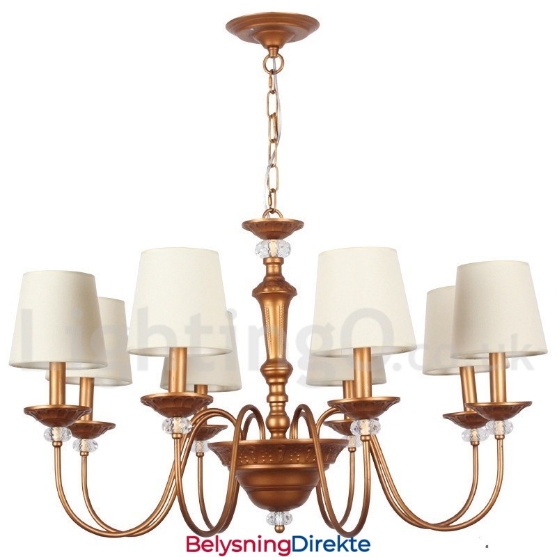 Retro Lysekrone Med 8 Lys