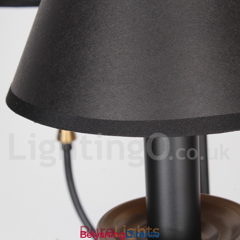 6 Lys Retro Moderne Lysekrone I Stearinlysstil