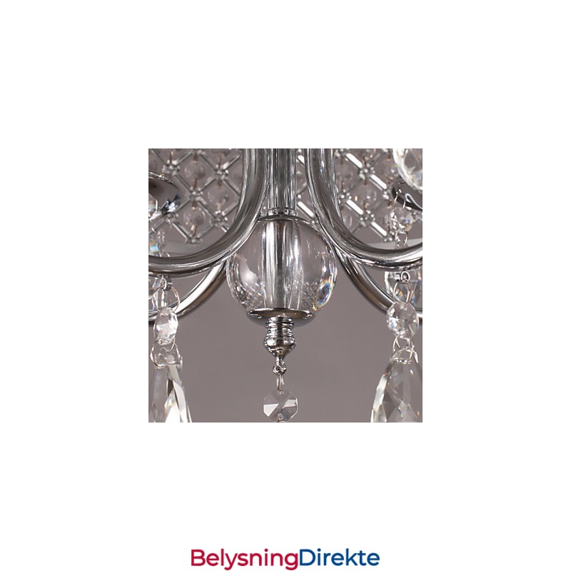 Tradisjonell Klassisk Krystallkrone I Metall